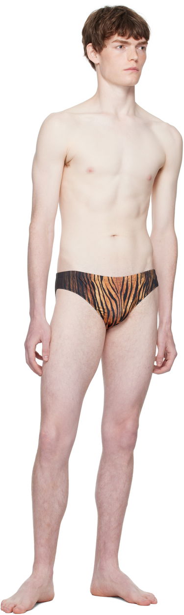 Plavky Jean Paul Gaultier Jean Paul Gaultier 'The Wood' Swim Briefs Hnedá | 25/03-M-SW072-J009P-0060, 3