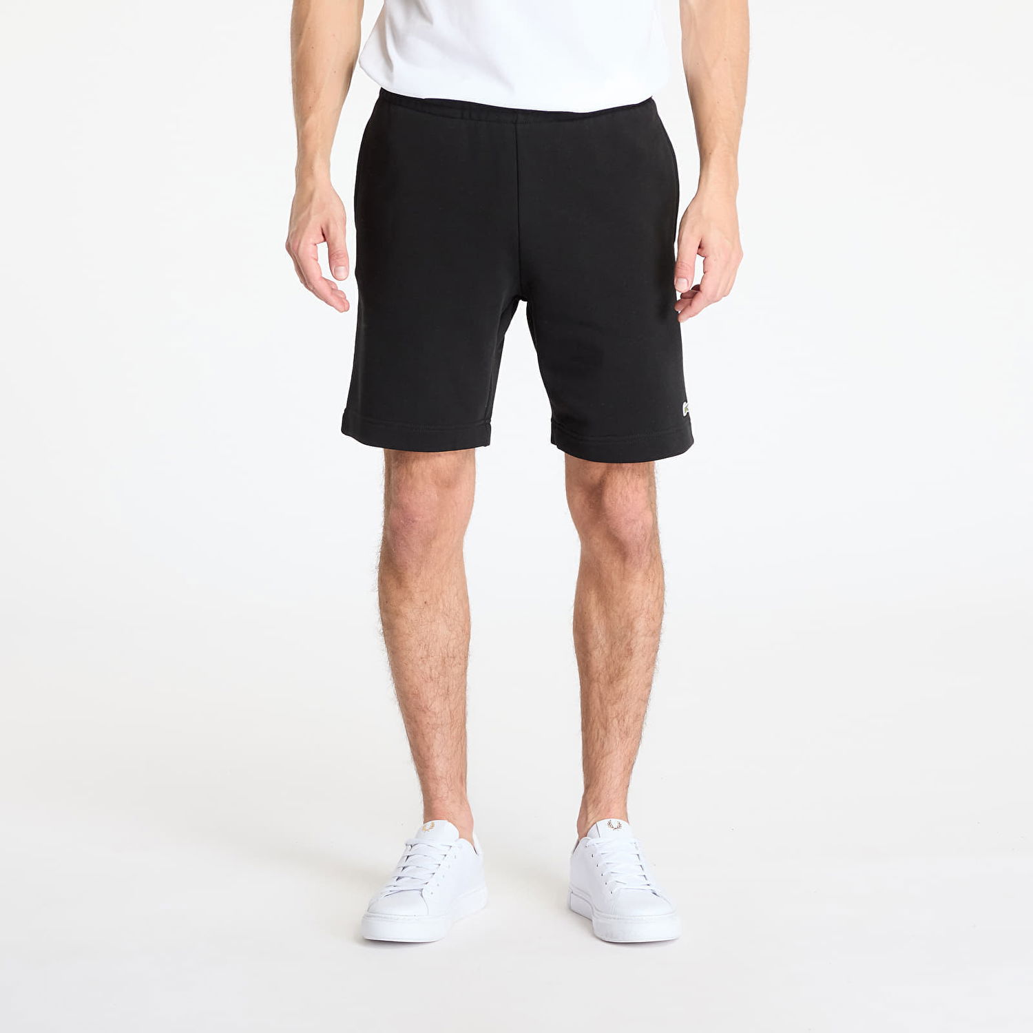 Šortky Lacoste LACOSTE Fleece Shorts Čierna | GH9860 031, 0