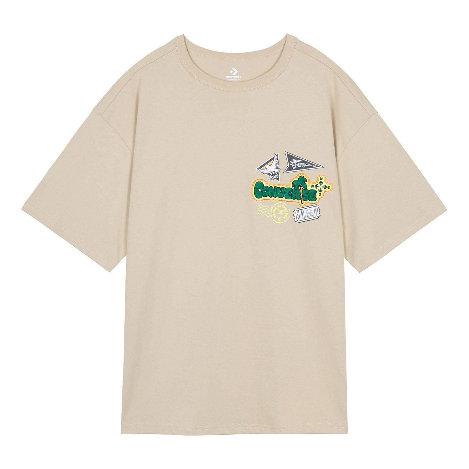 Tričko Converse Converse Graphic Print T-Shirt Béžová | 10026169-A02, 0