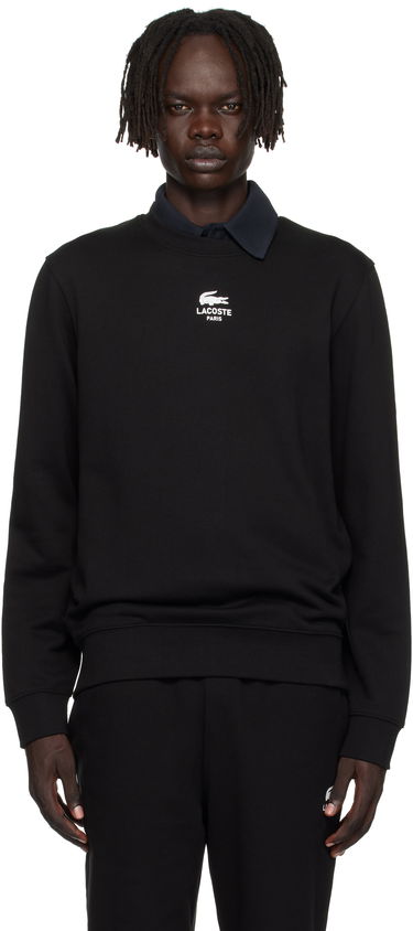 Mikina Lacoste Lacoste Fleece Sweatshirt Čierna | SH2736_031, 0