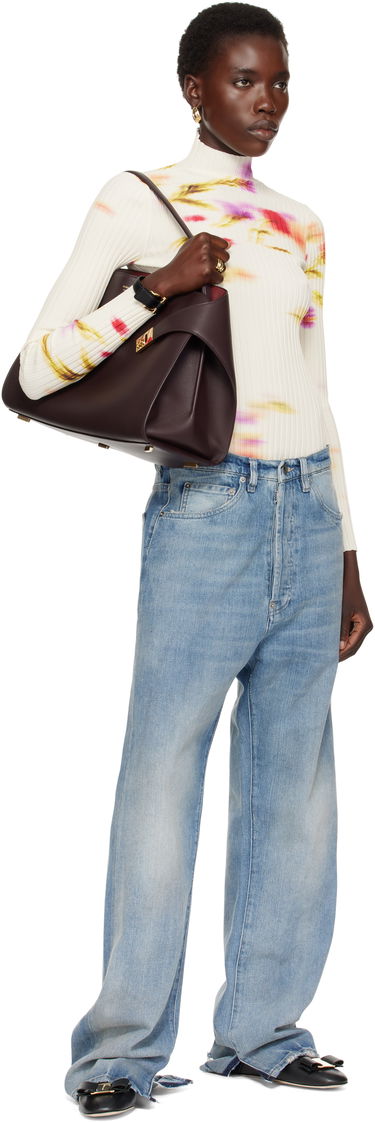 Kabelka FERRAGAMO Ferragamo Hug Soft L Shoulder Bag Fialová | 780519, 3