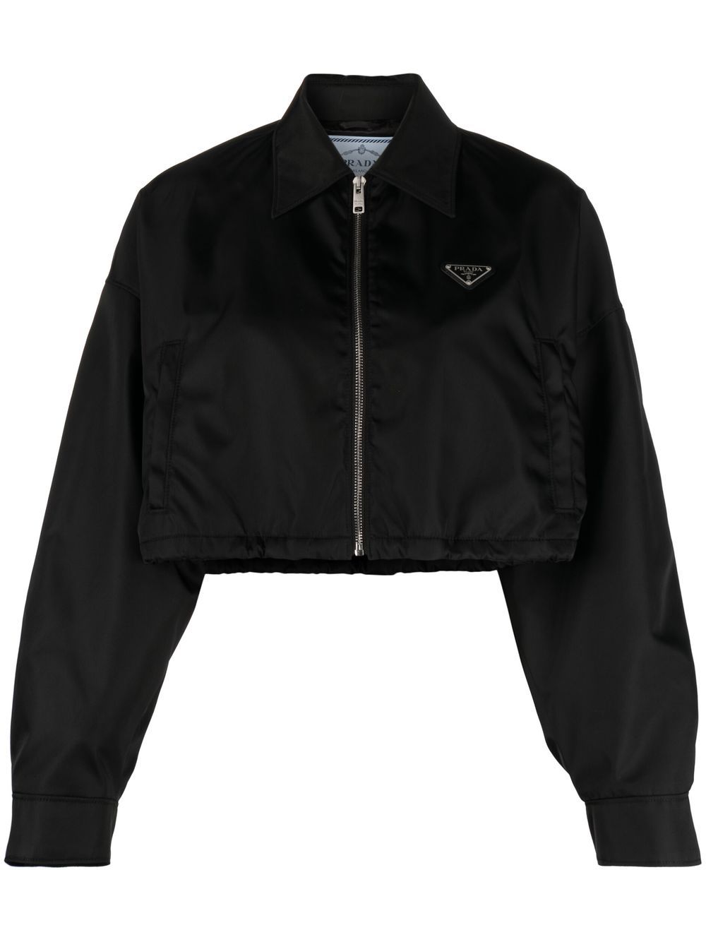 Bomber bunda Prada Cropped Bomber Jacket Čierna | 292101S2311WQ8, 0