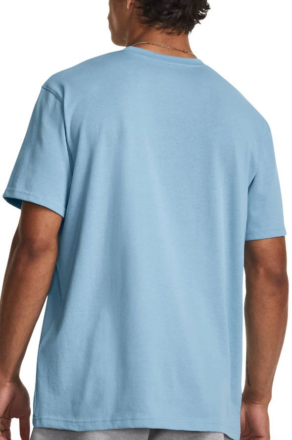 Tričko Under Armour UA Logo EMB Heavyweight Modrá | 1373997-490, 0