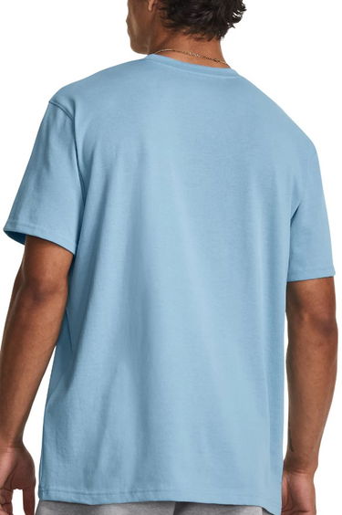 Tričko Under Armour UA Logo EMB Heavyweight Modrá | 1373997-490, 0