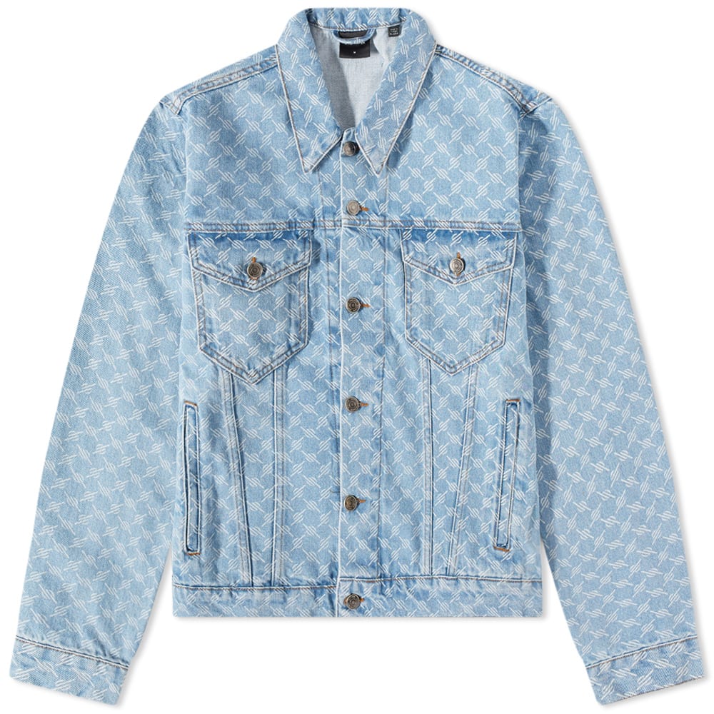 Bunda DAILY PAPER Matwa Monogram Denim Jacket Blue Monogram Modrá | 2211039, 0