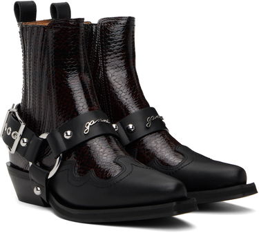 Doplnky GANNI GANNI Low Cut Western Chelsea Boots Čierna | S2855, 3