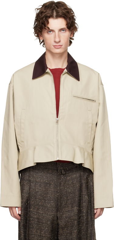 Bunda JW Anderson JW Anderson Curved Hem Jacket Béžová | JK0413-PG1802, 0