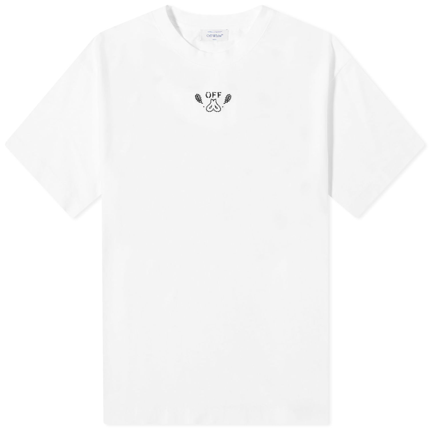 Tričko Off-White Bandana Arrow Skate T-Shirt Biela | OMAA120S24JER0030110, 0