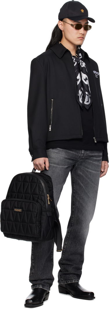Batoh Versace Versace Myth Quilted Backpack Čierna | 1018355_1A13686, 3