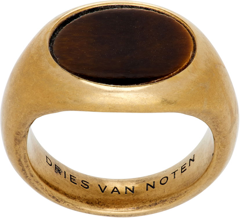 Prsteň Dries Van Noten Dries Van Noten Signet Ring Žltá | 252-028223-092