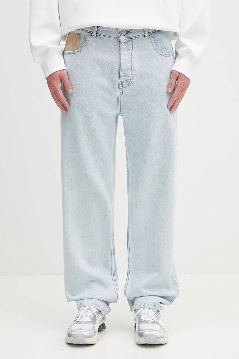 Džínsy Drôle de Monsieur Drôle de Monsieur Le Jean DElavE Wide Leg Jeans Modrá | PERM.BP199.CO123