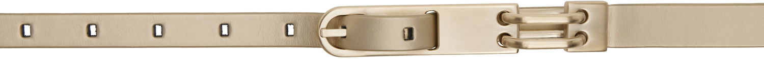 Opasok Rick Owens Rick Owens Spalla Tongue Belt Béžová | RA01E0680 LGEMGH, 0