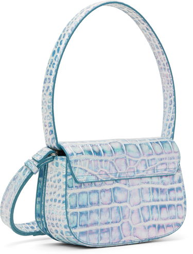 Taška cez rameno Diesel 1dr Crocodile-Embossed Shoulder Bag Modrá | X08396 P8247, 2