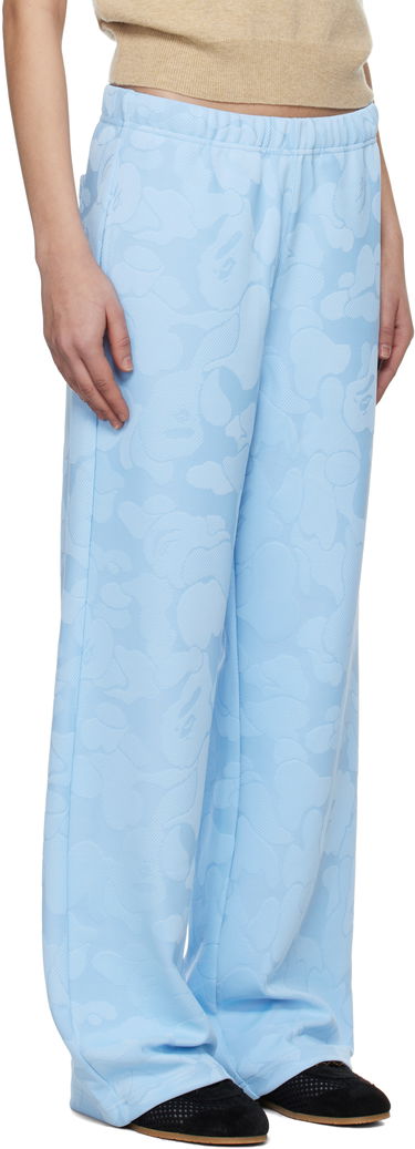 Tepláky BAPE A Bathing Ape Camo Jacquard One Point Wide Lounge Pants Modrá | 001PTL302005L, 1