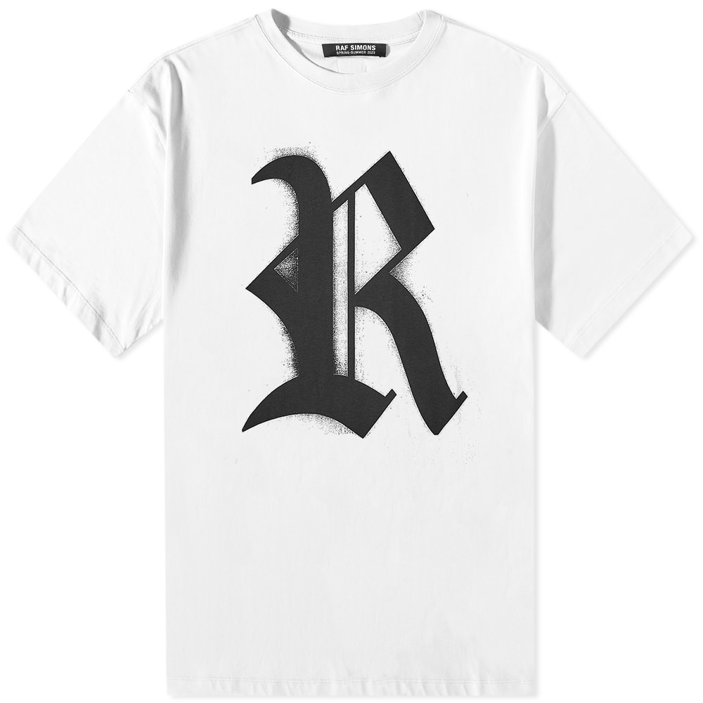 Tričko RAF SIMONS Oversized R Tee Biela | 231-120-WHT, 0