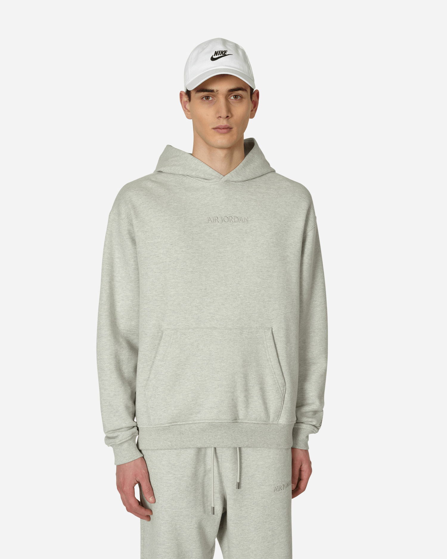 Mikina Jordan Wordmark Fleece Hooded Sweatshirt Grey Šedá | FJ1966-050, 0
