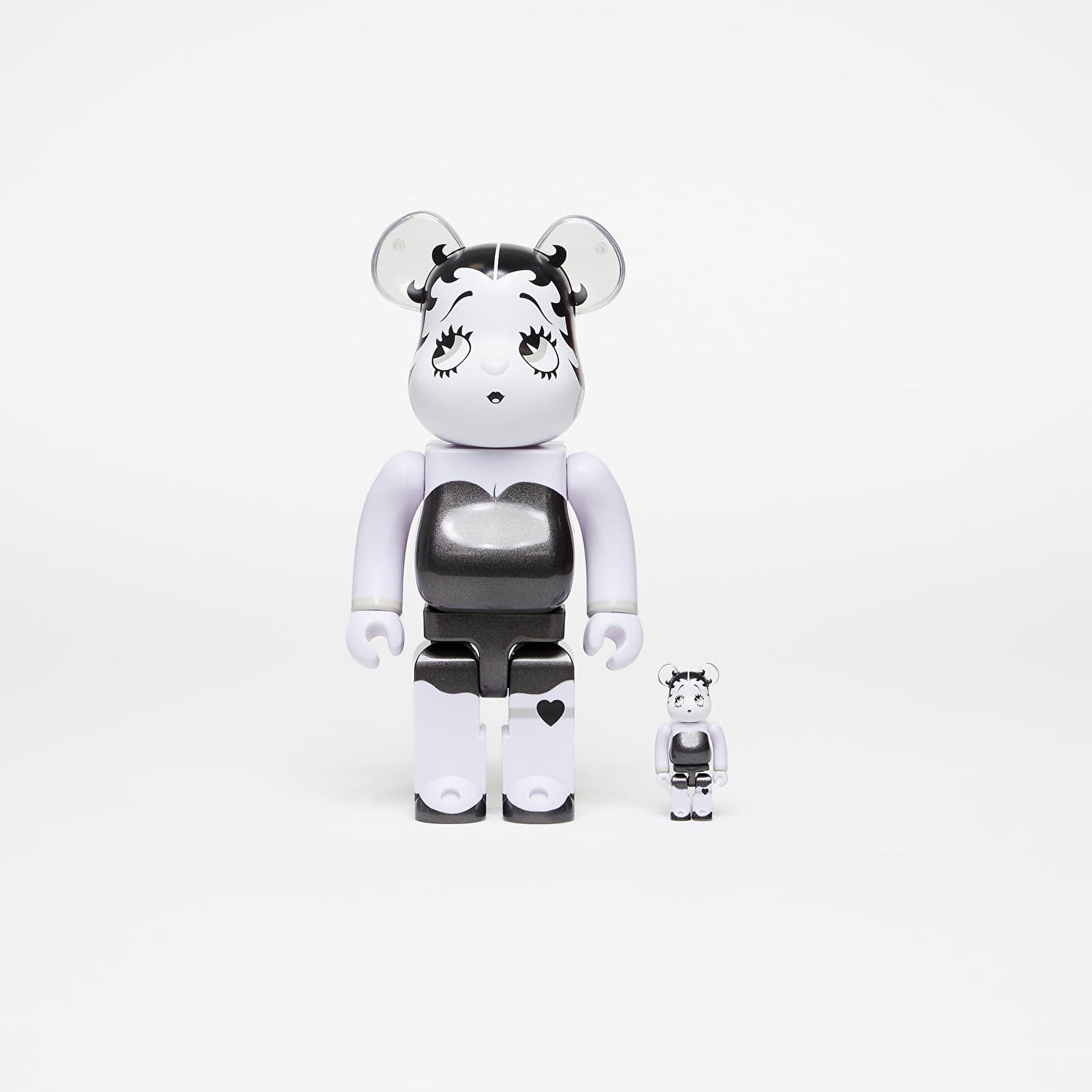 Zberateľské Medicom Toy BE@RBRICK Betty Boop™ Black & White 100% & 400% Set Biela | 4530956612218, 0