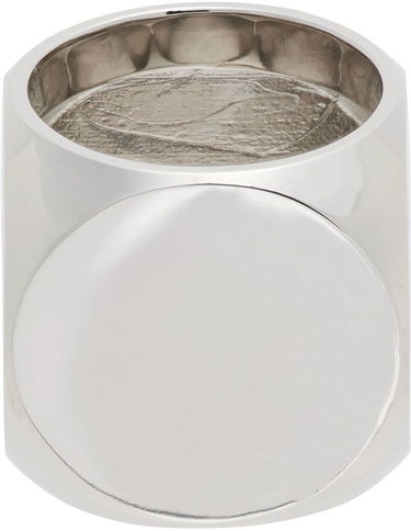 Prsteň We11done We11done Logo Dice Ring Metalická | WD-AJ1-22-704-U-BK, 2
