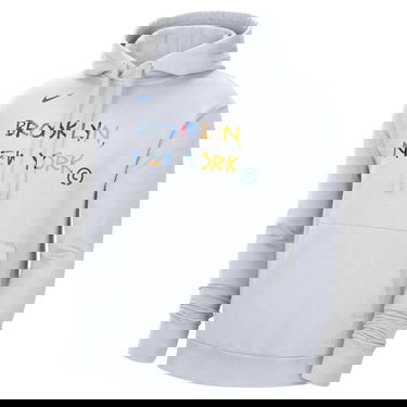 Mikina Nike NBA Brooklyn Nets City Edition Fleece Pullover Hoodie Biela | DN8652-100, 0