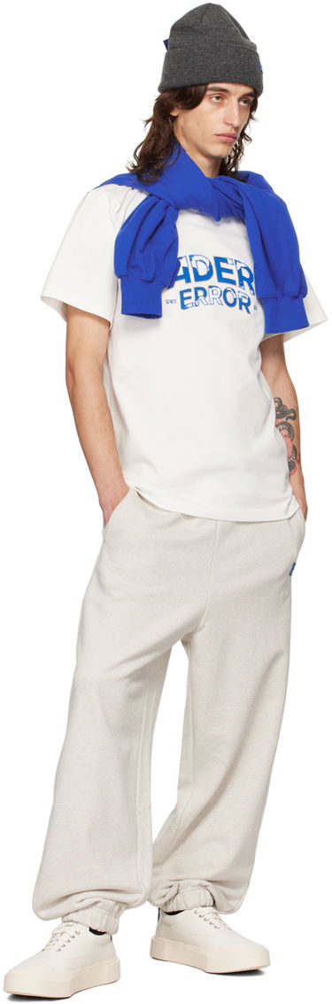 Tričko ADER ERROR Flocked Logo T-Shirt Biela | BN25FYTS0101OW, 3