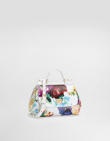 Kabelka Dolce & Gabbana Dolce & Gabbana Sicily Printed Calfskin Handbag Rôznofarebný | EB0003AB163HA5PC, 1
