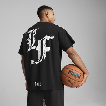 Tričko Puma Hoops x LaFrancé Graphic T-Shirt Čierna | 630778_01, 3