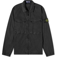 Kabáty Stone Island Garment Dyed Two Pocket Zip Overshirt Čierna | 7915102-V0129, 1