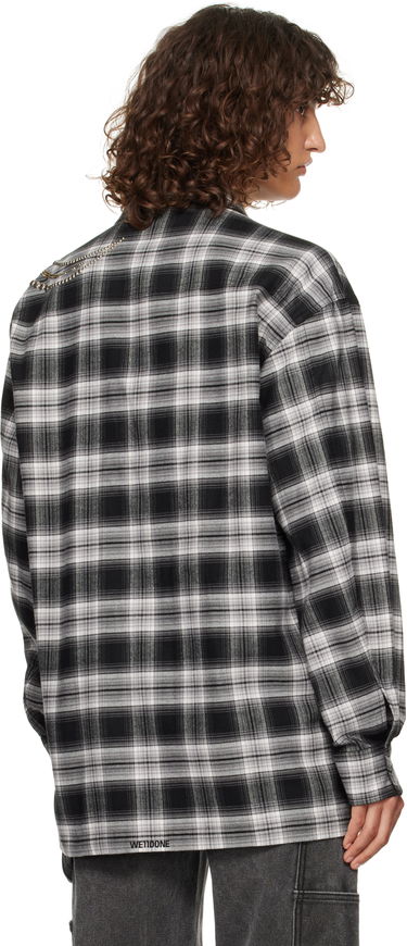 Košeľa We11done We11done Meteor Check Embellished Shirt Čierna | WD-SH3-24-128-U-BK, 2
