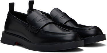 Tenisky a topánky BOSS Hugo Brush-Off Leather Loafers Čierna | 50541823, 3