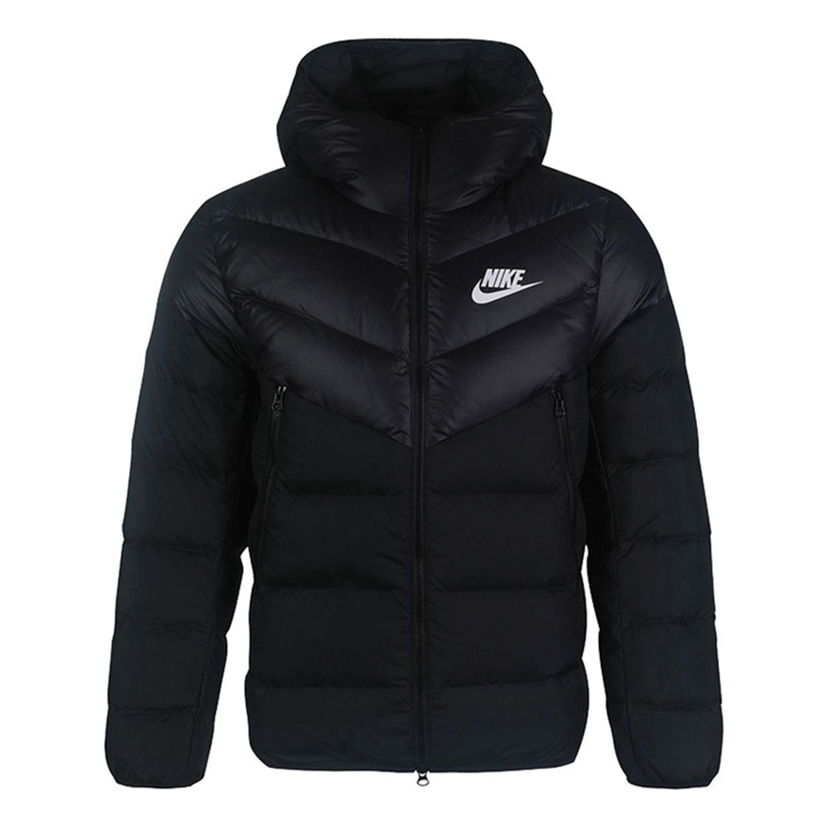 Prešívaná bunda Nike Sportswear Down Fill Hooded Jacket Čierna | CU0226-010