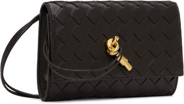 Peňaženka Bottega Veneta Bottega Veneta Andiamo Intrecciato Leather Wallet on a Strap Hnedá | 836940 VCPP2, 1