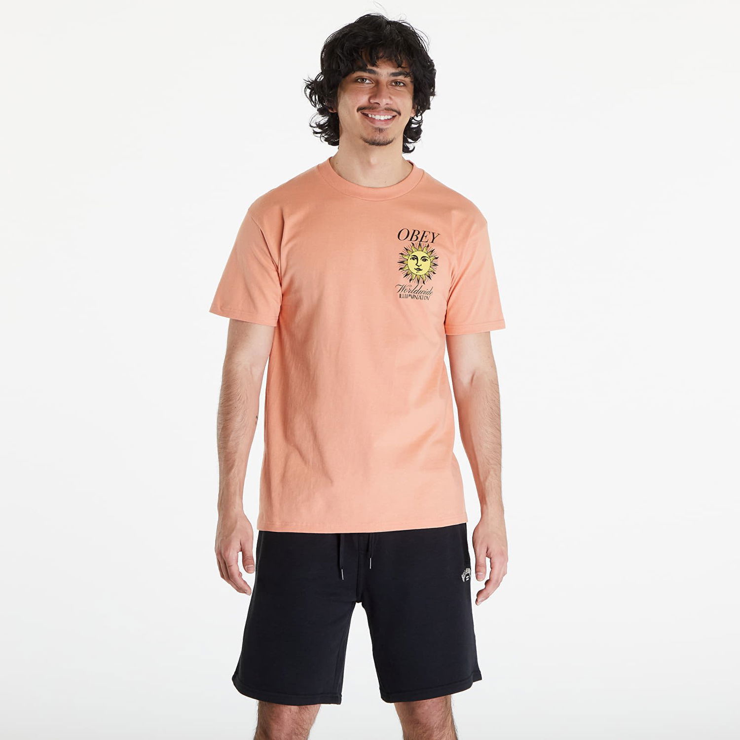 Tričko OBEY Illumination T-Shirt Citrus Oranžová | 165263737-CIT, 0