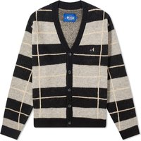 Windowpane Mohair Cardigan