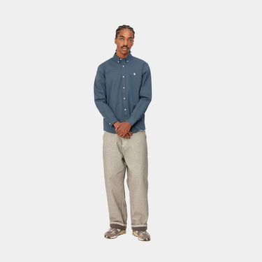 Košeľa Carhartt WIP L/S Madison Shirt "Ore / Wax" Navy | I023339_1RE_XX, 3
