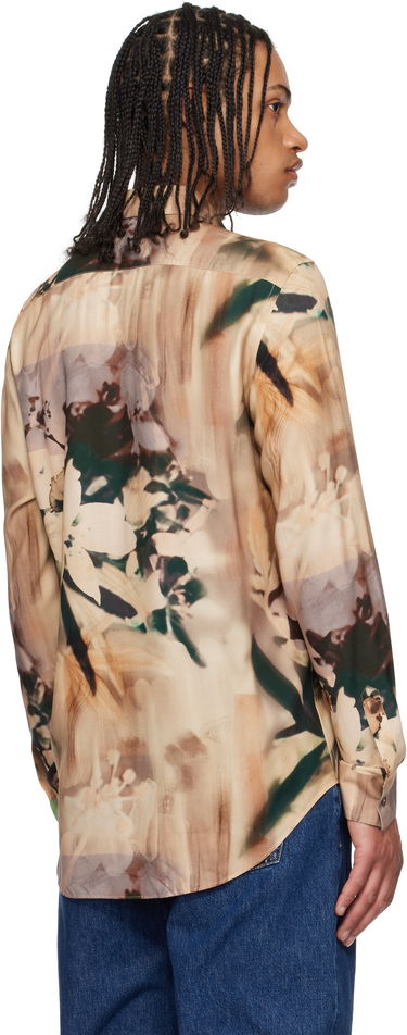 Košeľa Paul Smith Paul Smith Viscose Painted Photograph Print Shirt Béžová | M1R-901U-P02653, 2
