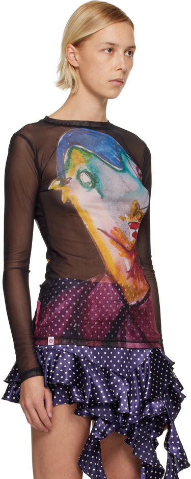 Tričko Charles Jeffrey Loverboy Graphic Powermesh Long Sleeve T-shirt Rôznofarebný | 52080202, 1