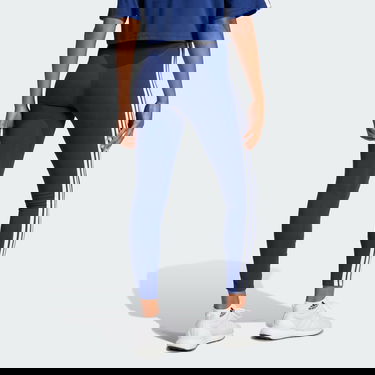Legíny adidas Performance 3-Stripes Cotton Leggings Modrá | JE0067, 2