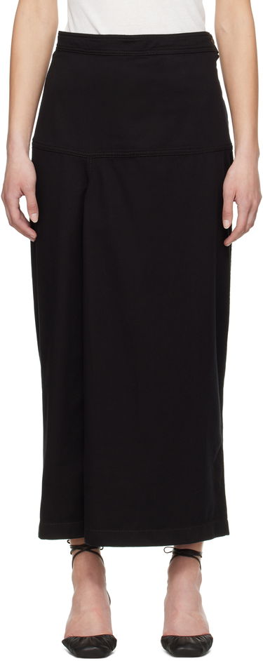 Sukňa LEMAIRE Lemaire Slit Midi Denim Skirt Čierna | SK1046 LD1028, 0