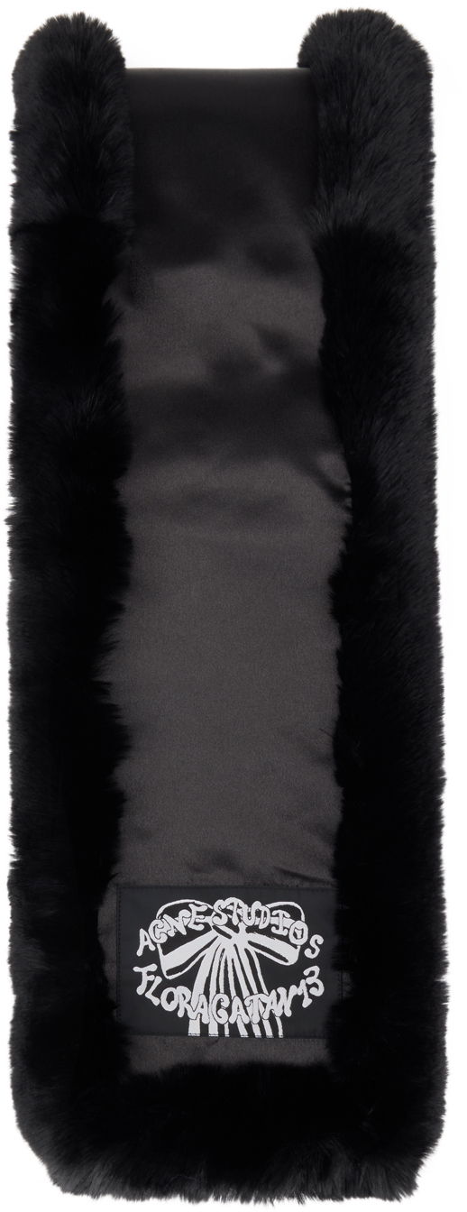 Šál Acne Studios Acne Studios Furry Scarf Čierna | CA0349-, 1