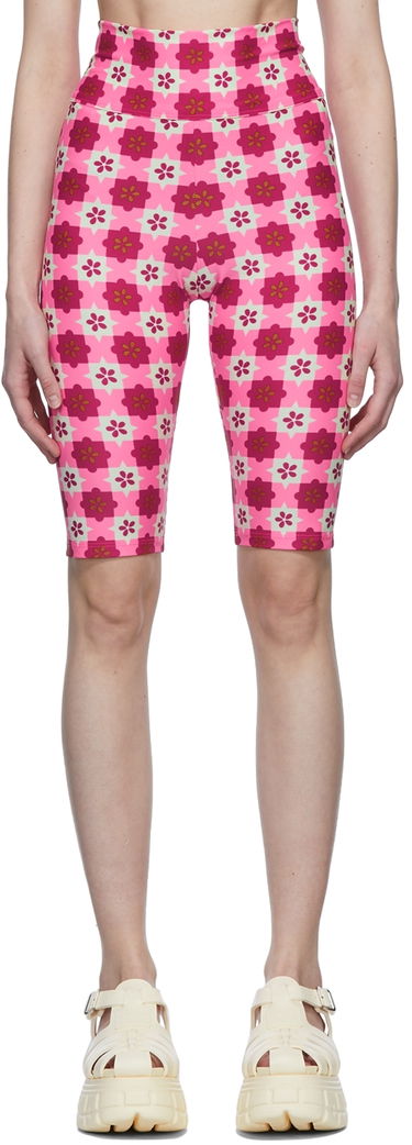 Šortky Anna Sui Anna Sui Utopian Gingham Bike Shorts Ružová | 222C43, 0