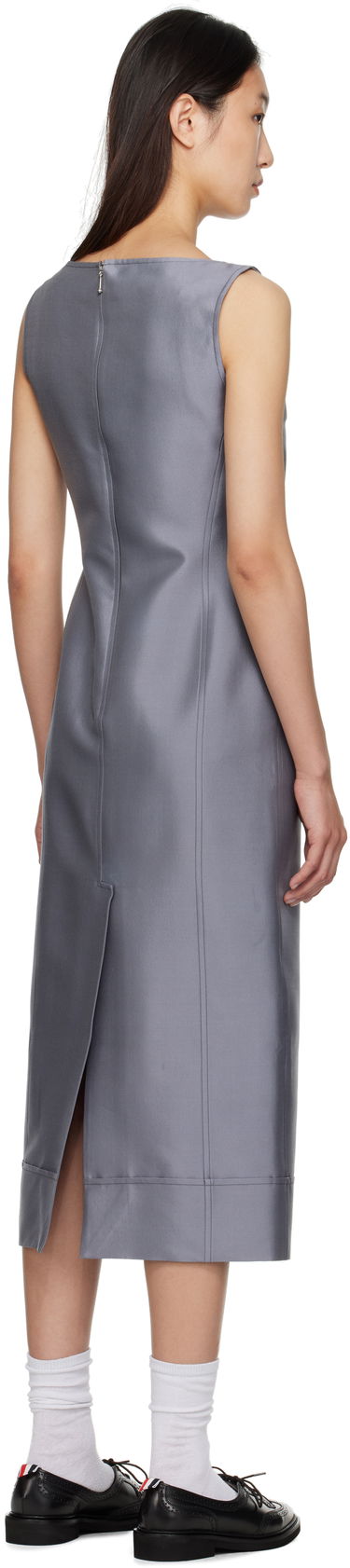 Šaty Thom Browne Thom Browne Column Maxi Dress Šedá | FDSF20A-F0989, 2