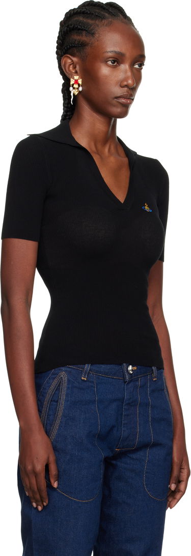 Polo tričko Vivienne Westwood Vivienne Westwood Marina Knit Polo Modrá | 18030040-Y003F-, 4