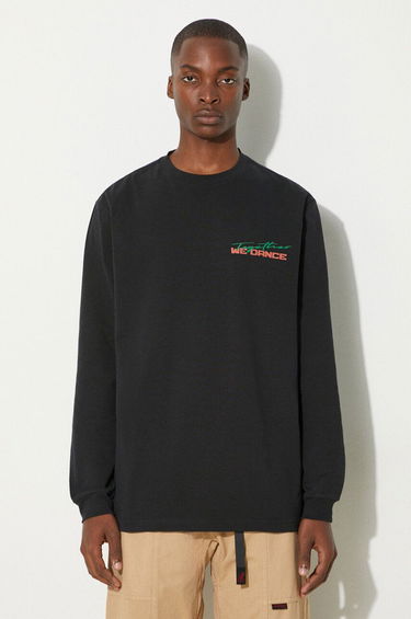 Tričko WOOD WOOD Herc Placement Long Sleeve T-Shirt Čierna | 12315403.2106, 0