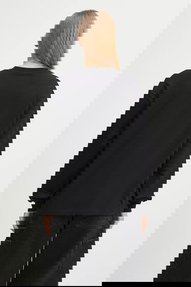 Tričko Carhartt WIP Long Sleeve Heart Patch T-Shirt Čierna | I035469-1V2.XX, 4