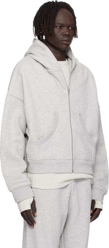 Mikina Entire Studios Entire Studios Eternal Zip Hoodie Šedá | ES2202SI, 4