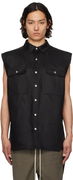 Rick Owens Hollywood Jumbo Sleeveless Overshirt
