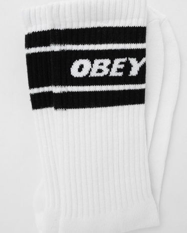 Ponožky OBEY Cooper II Crew Socks Biela | 100260093-WHBK, 2