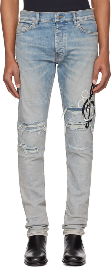 Džínsy AMIRI AMIRI MA Music Note Skinny Jeans Modrá | AMDNSY1139, 0