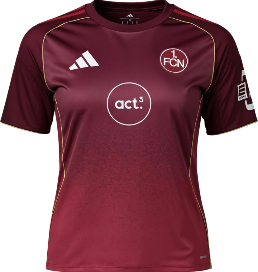 Dres adidas Originals 1. FC Nürnberg Jersey 2025/2026 Vínová | 6fcnjd7386
