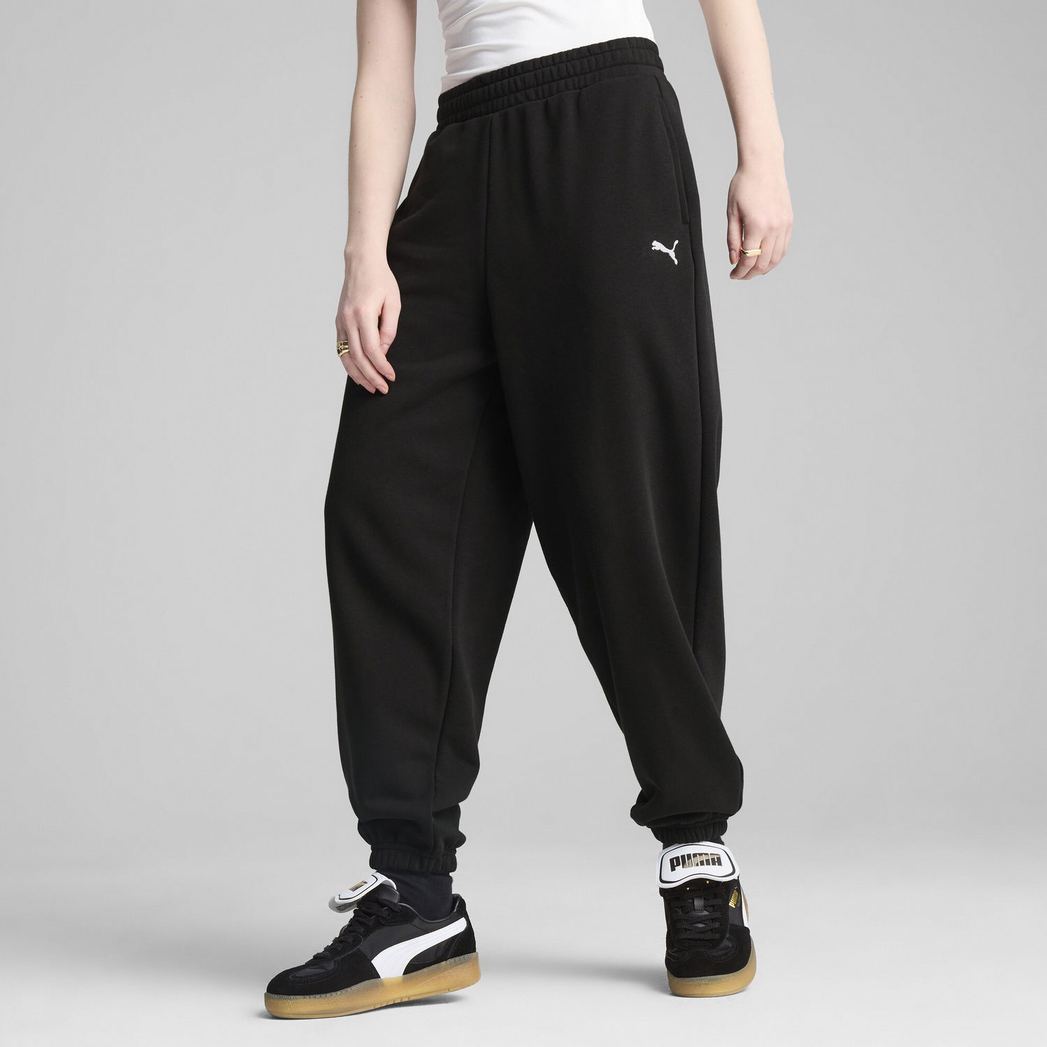 Tepláky Puma WARDROBE ESS Relaxed Fit Sweatpants Čierna | 629753_01, 0